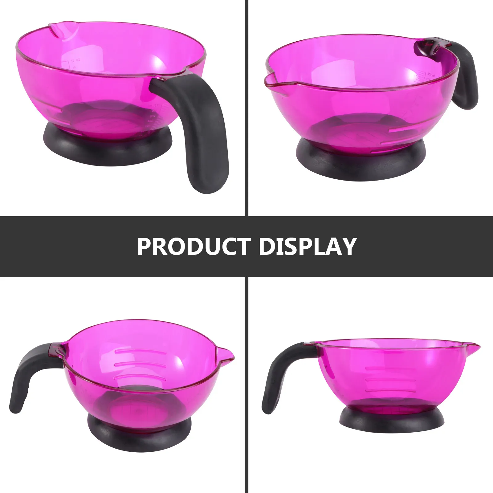 

1Pcs Silicone Hair Coloring Bowl Purple Sturdy Reusable Dye Mixing Cup for DIY Home Salon Use Hair Tinting Tool