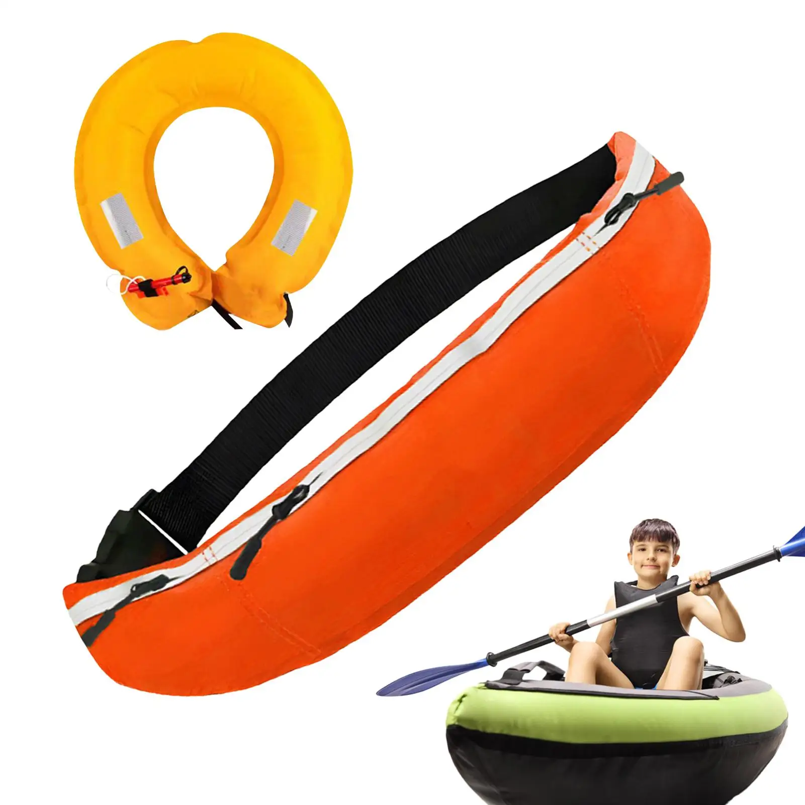 

Надувной спасательный пояс, плавательные ремни для взрослых, плавающее легкое эргономичное устройство для плавания, плавающее оборудование для плавания