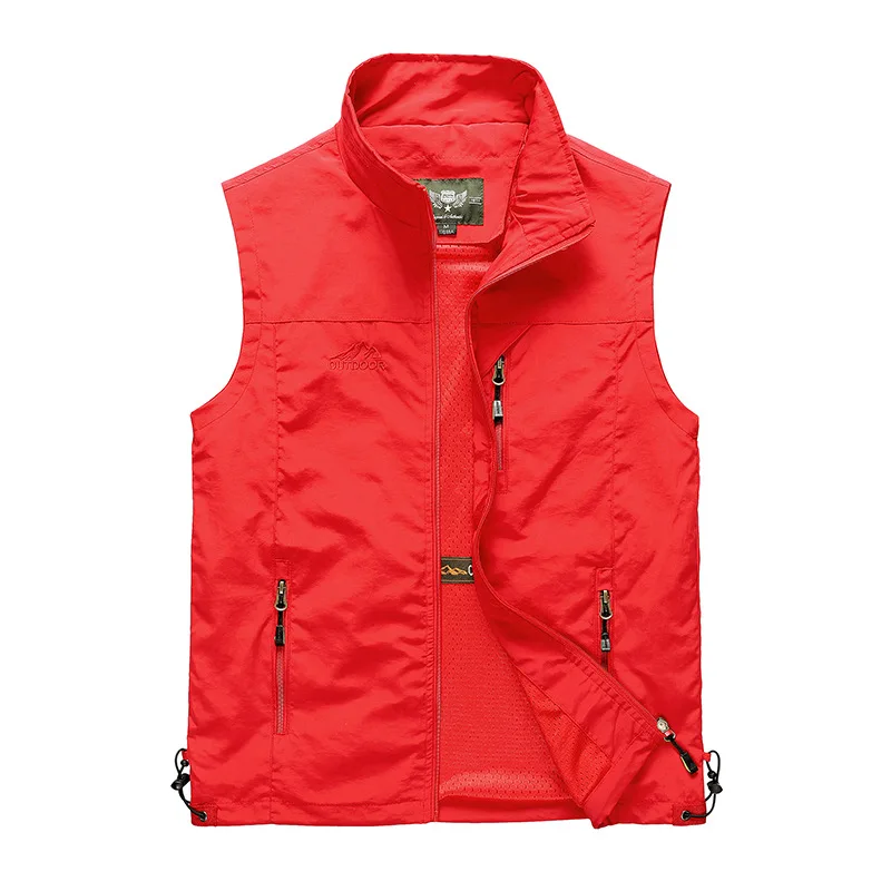 Men Clothing Vests Military Jackets Sleeveless Tactical Coat Pockets Zippers Outdoor Waistcoat Fishing Photography Luxury Brands