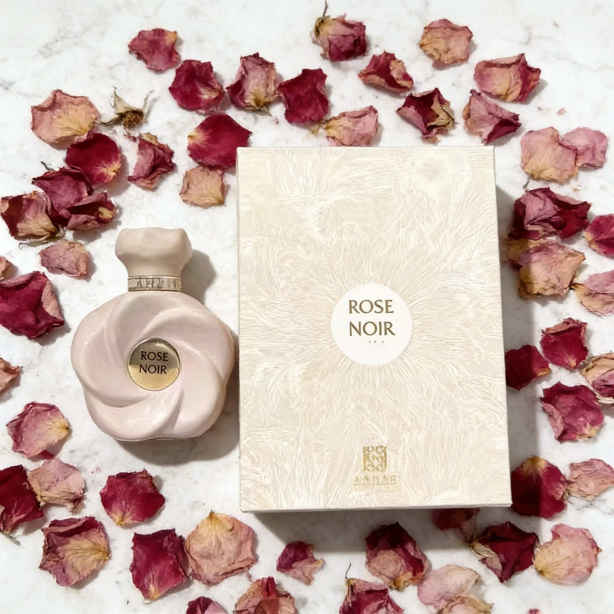 

Rose Noir Eau de Parfum, Elegant Floral Rose Scent, Luxury Rose-Shaped Bottle, Perfect Holiday Gift