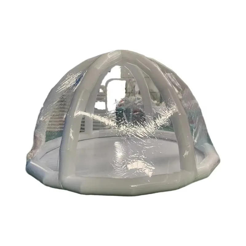 Transparent PVC Air Pool Tent Inflatable Dome Cover for Swimming Pools Essential Tool & Accessory