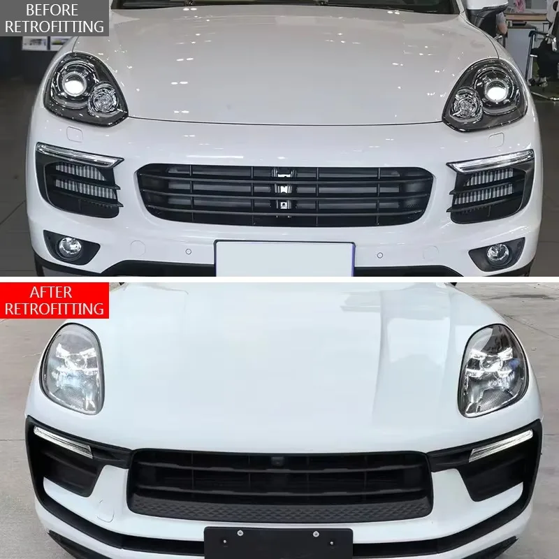 26 Style 2014-2021 Car Modification Upgrade Front Bumper LED Headlights High And Low Beams For Macan 95B