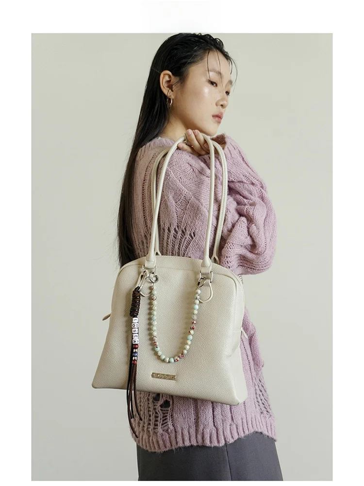 

Losea Original Commuter oulder Bag Women Large Capaci Bowling Bag Casual Simple Sle Soft PU Leather Tote Bag