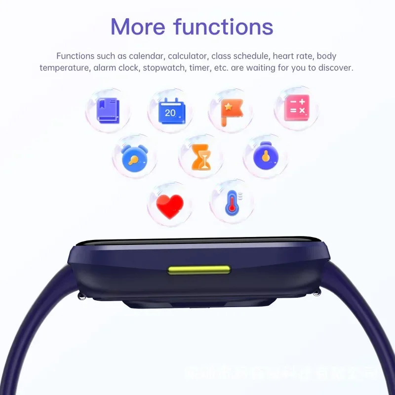 Crianças relógio inteligente para meninas meninos jogos tela de toque completa relógios com leitor música esporte pedômetro brinquedos educativos presente aniversário