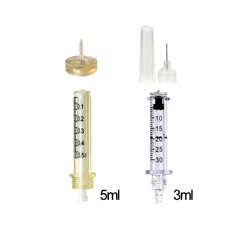 0.3/0.5ml Syringe Ampoule head Medicine needle for Atomization hyaluron gun hyaluron pen High Pressure wrinkle removal water