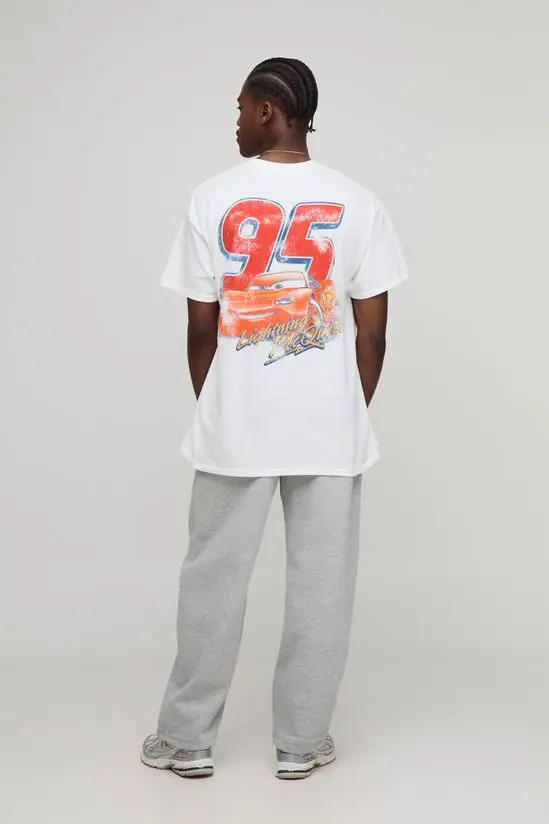 Racing Story Lightning McQueen Cartoon Grafisch Afdrukken Zomer Herfst Winter Katoen T-shirts voor heren en dames met korte mouwen