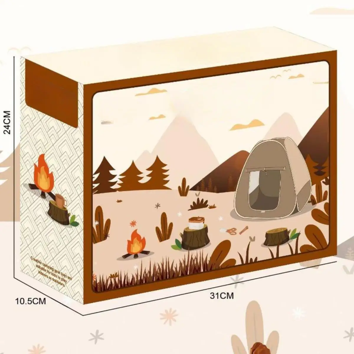 Set da cucina da campeggio per bambini da 25 pezzi Fai finta di pentole e utensili da falò