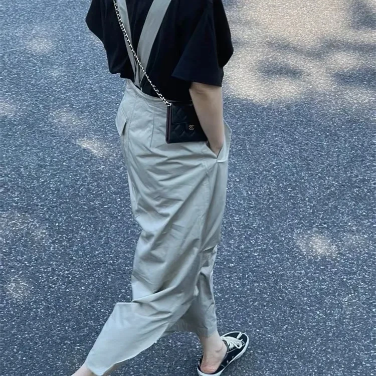 

Ретро Гонконг Sle Chic Sweet And Sal Легкая роскошная женская повседневная японская уличная одежда Спецодежда Комбинезон Юбка