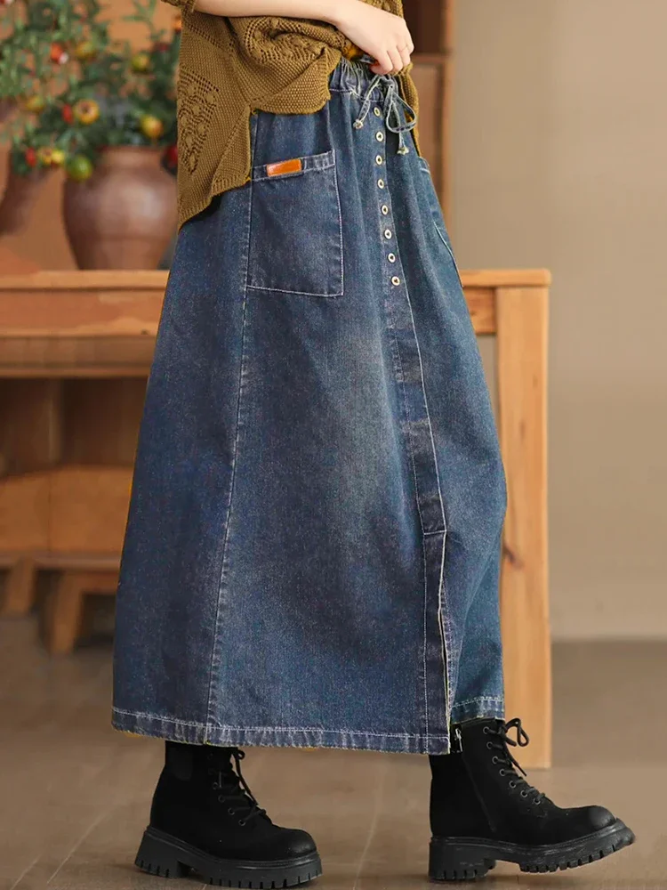 Max LuLu Fashion 2024 gonne di jeans coreane donna primavera Harajuku Classic Elegant Clothes Ladies Vintage Casual Luxury Streetwear