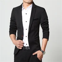 2024 Men Slim fit New Fashion Blazer Suit Jacket Black Blue Red Plus size L to 5XL Male Blazers Mens Coat Wedding Dress 5