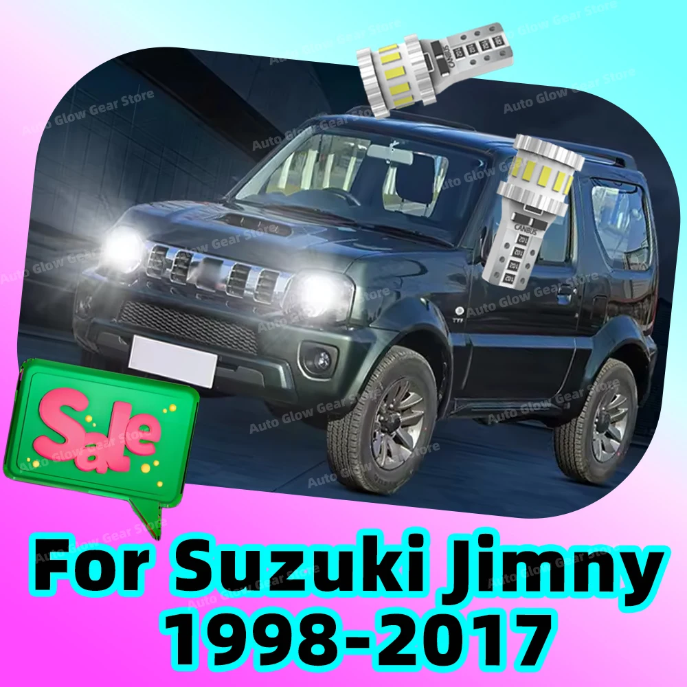 

2x для Suzuki Jimny 1998-2016 2017 Автомобильная светодиодная лампа T10 W5W Ширина фонари Боковой габаритный сигнальный фонарь 12 В Габаритные огни Белый