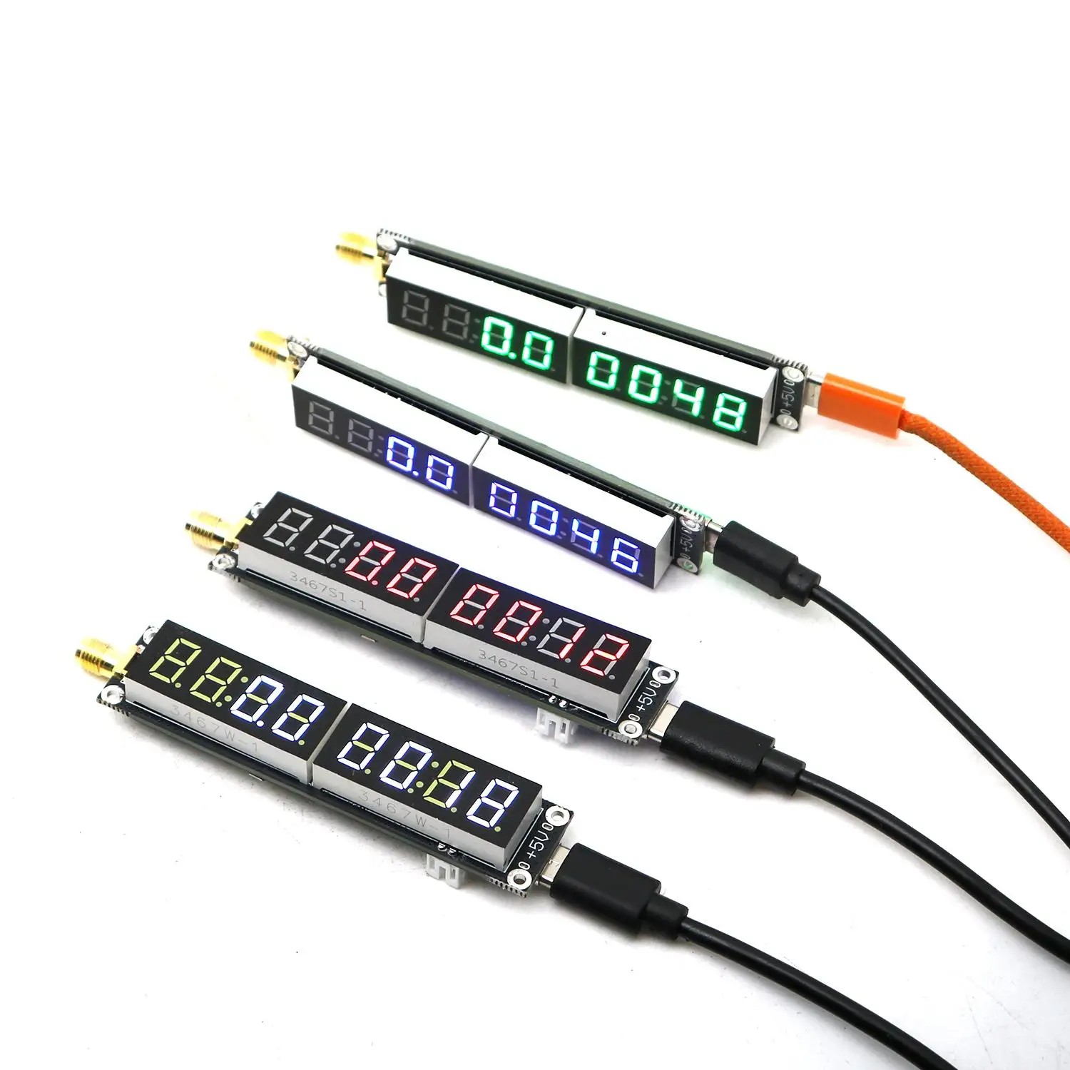 DYKB 1KHz-1600MHz RF Frequency Counter Cymometer 8-LED Digital Frequency Meter SMA Tester Module LoRa Helium Miner Radio SDR