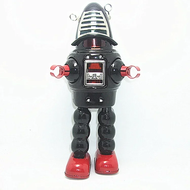 [Grappig] Volwassen Collectie Retro Wind Up Speelgoed Metalen Tin Ruimte Mechanische Planeet Kogel Robot Uurwerk Speelgoedfiguren Model Kinderen Cadeau