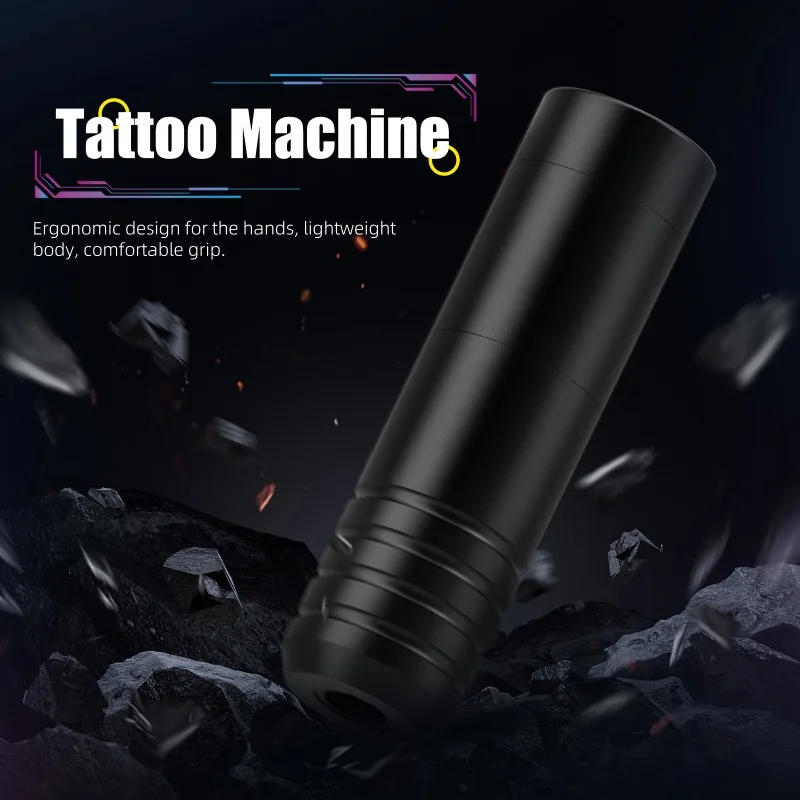 

High Power Tattoo Machine Tattoo Pen Motor Tattoo Machine Cutting Line Fog All-in-one Machine Large Capacity Durable Scrub Black