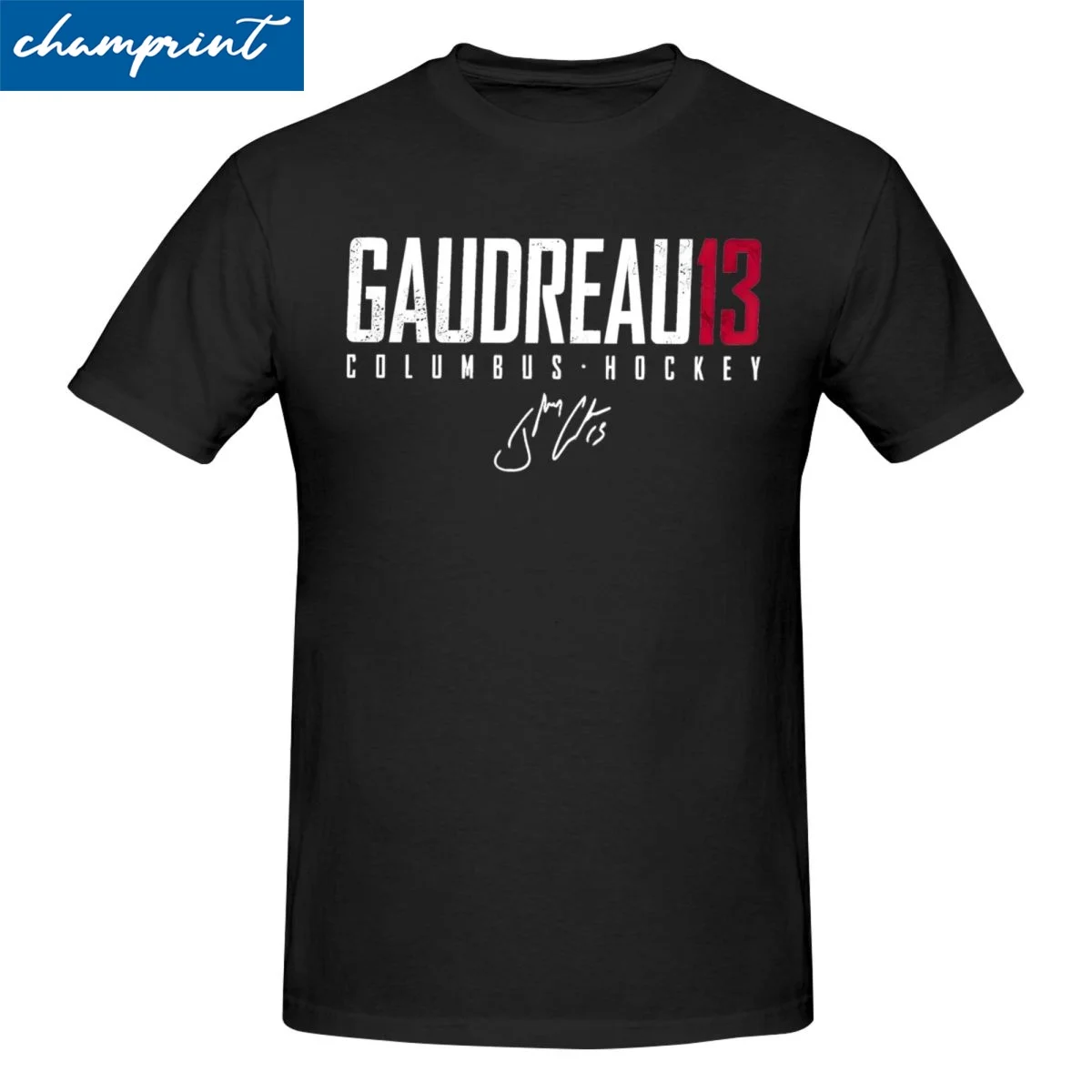 Johnny Gaudreau 13 T-Shirt Men Women Ice Hockey Columbus Funny Cotton Tee Shirt Crew Neck Short Sleeve T Shirt Plus Size Tops