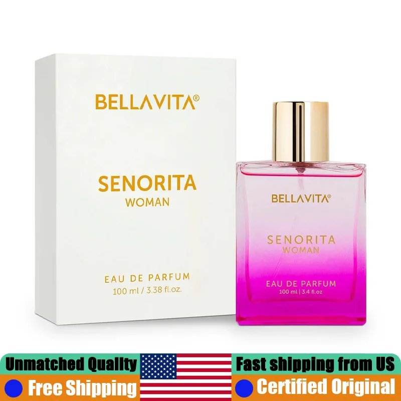 

BellaVita Senorita Woman Eau de Parfum 3.4 Oz Original Arab Perfumes 100 ML Natural Long-Lasting Floral Fruity Perfume for Women