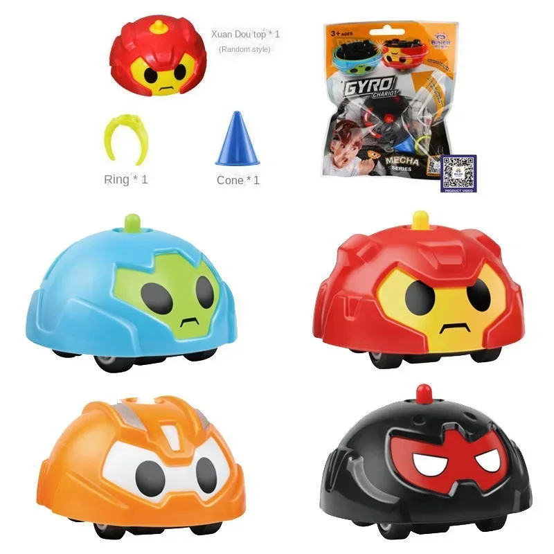 Cartoon Fingertip Gyro Toys Car Bibi Elf Little Q Rotating Gyro Finger Toy Game Battle Gyroscope Beyblade Spinning Top for Kids