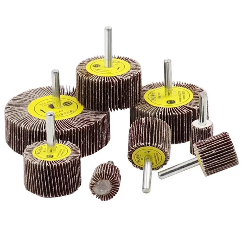 16-80mm 80 Grit Sanding Flap Wheel Disc Abrasive Grinding Wheel Dremel Accessories Sandpaper Grinding Polishing Tools For Drill