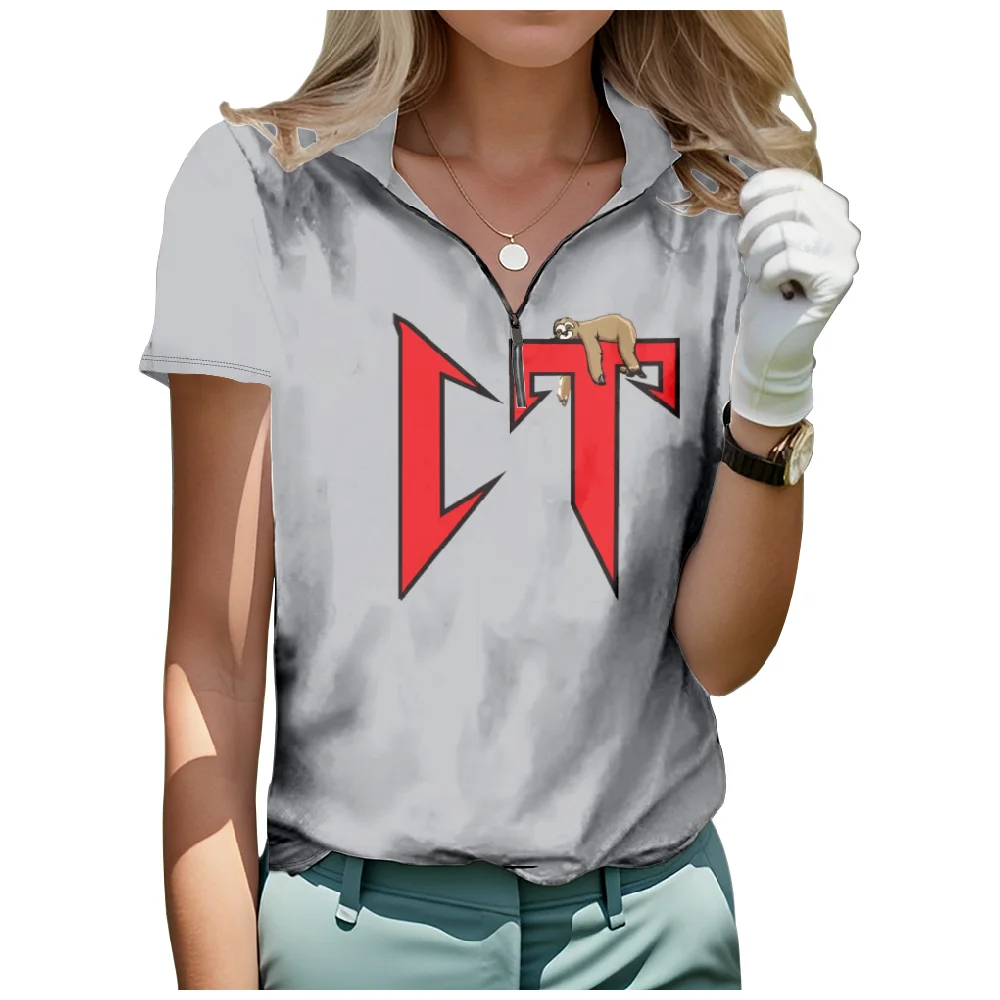 Natanael Cano Corridos Tumbados Short Sleeve Golf Shirt Breathable Quick Dry Half Zip Tops Fashion Streetwear Women Sportswear