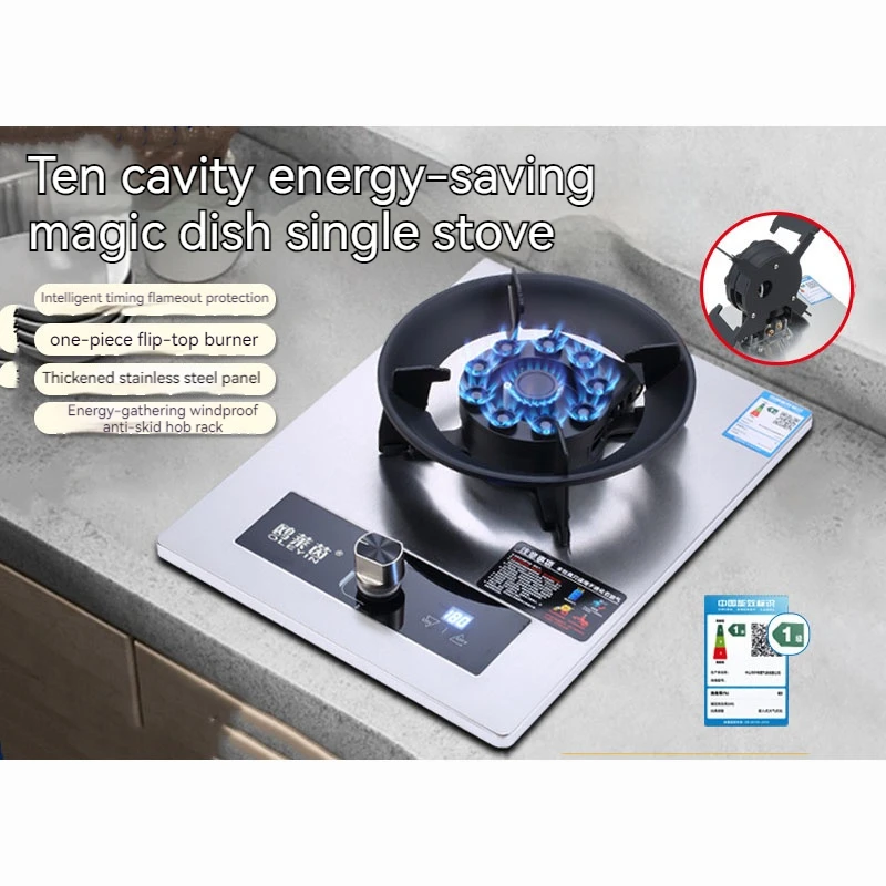 Fogão de queimador doméstico, painel de fogão a gás embutido, fogão a gás tipo mesa, fogão a gás forno