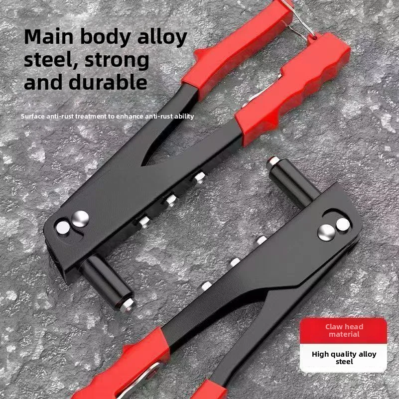 Pistola rivettatrice manuale, rivettatrice portatile piccola, rivettatrice per dadi, macchina rivettatrice, rivettatrice a tirante salva-lavoro, all'ingrosso