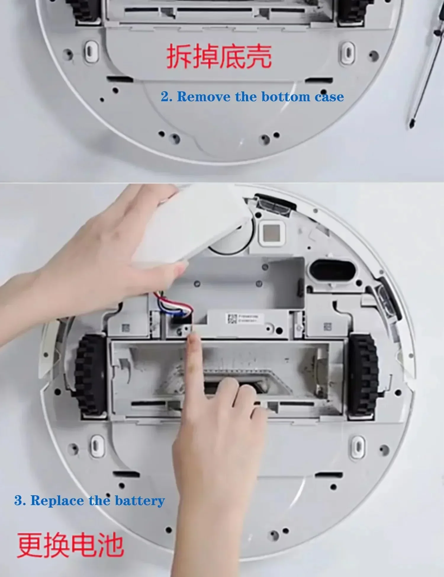 Dla Xiaomi Robot Battery1C P1904-4S1P-MM Mijia Mi Vacuum Cleaner Sweeping Mopping Robot Replacement Battery 9800mAh 12800mAh