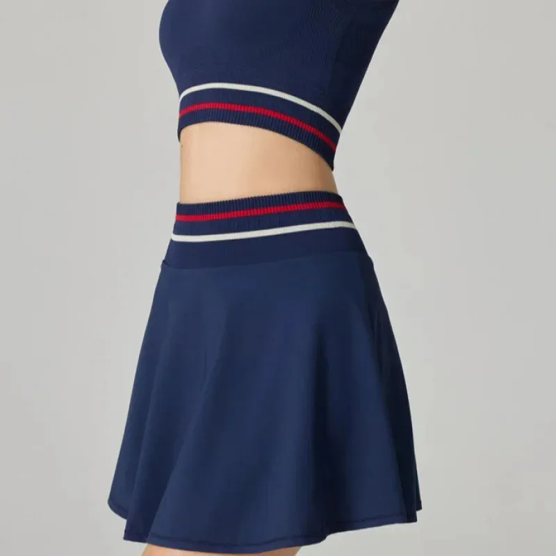 

DAVIDSHAO Одежда высшего качества европейского и американского размера, элитный бренд для тренировок, бега, гольфа, тенниса, активная женская спортивная юбка