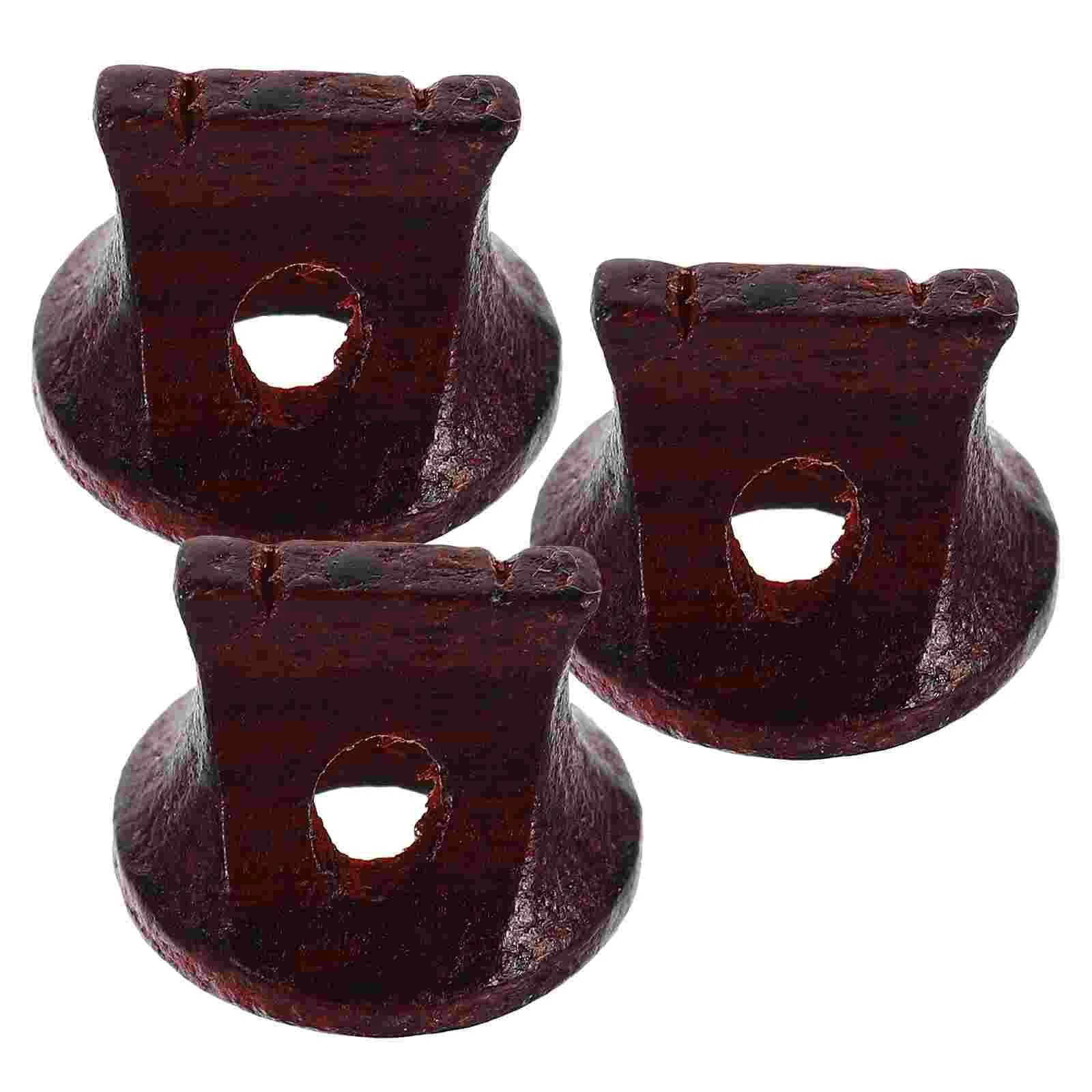 

3 Pcs Erhu Code Simple Bridges Musical Accessories Durable Practical Rosewood Wooden