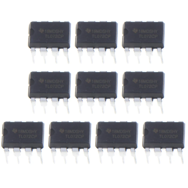 

10PCS TL072CP New Original IC Inline DIP-8 Dual Operational Amplifier Home Theater Accessories
