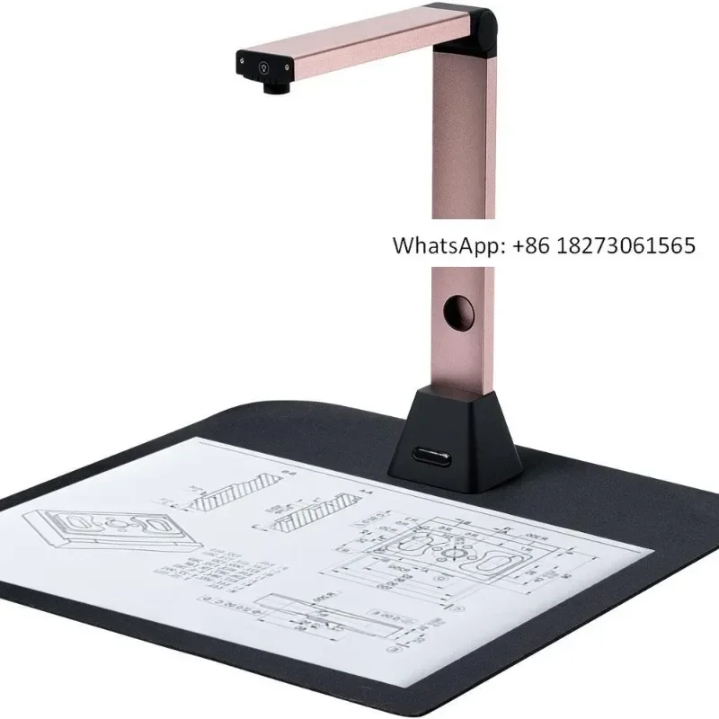 Document camera scanner 13 megapixel A3 A4 high-speed 180 language photo book portable universal serial bus illuminated