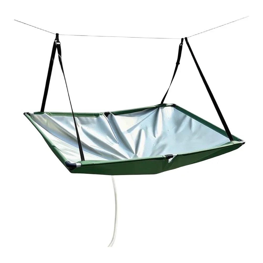 Efficient Rainwater Collector With Hose Water Guide Rainwater Collector Hanging Rain Cover For Outdoor Water Harvesting