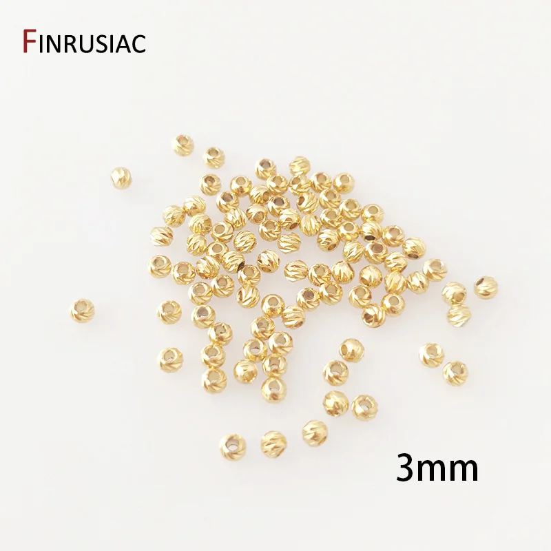 18 Karat vergoldete, gestreifte Blumenperlen, Trenner für Perlen, 2,5/3/4 mm Armband-Abstandsperlen, Schmuckherstellung, DIY-Zubehör – Detail 19