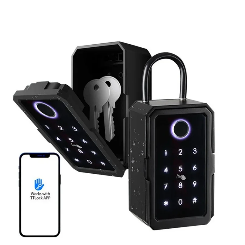 

Digital Storage Box Fingerprint Waterproof App Digital smart lock box