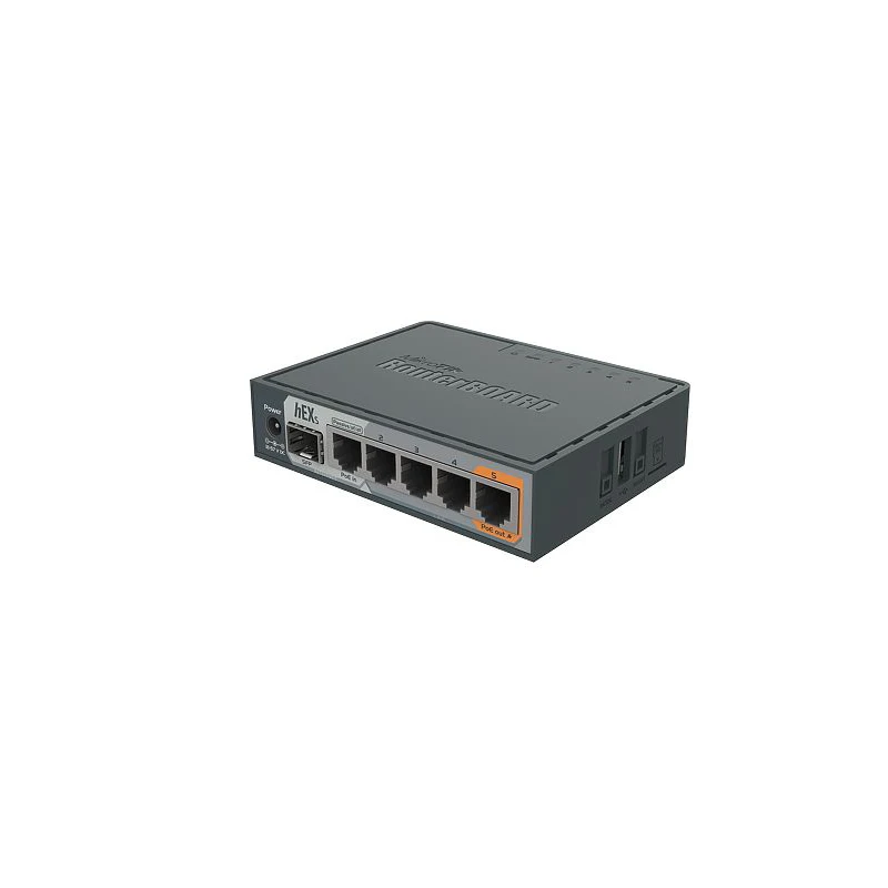 MikroTik RB760iGS hEX S ROS Gigabit Ethernet Router With 1xSFP Port, 5x10/100/1000Mbps Ports,