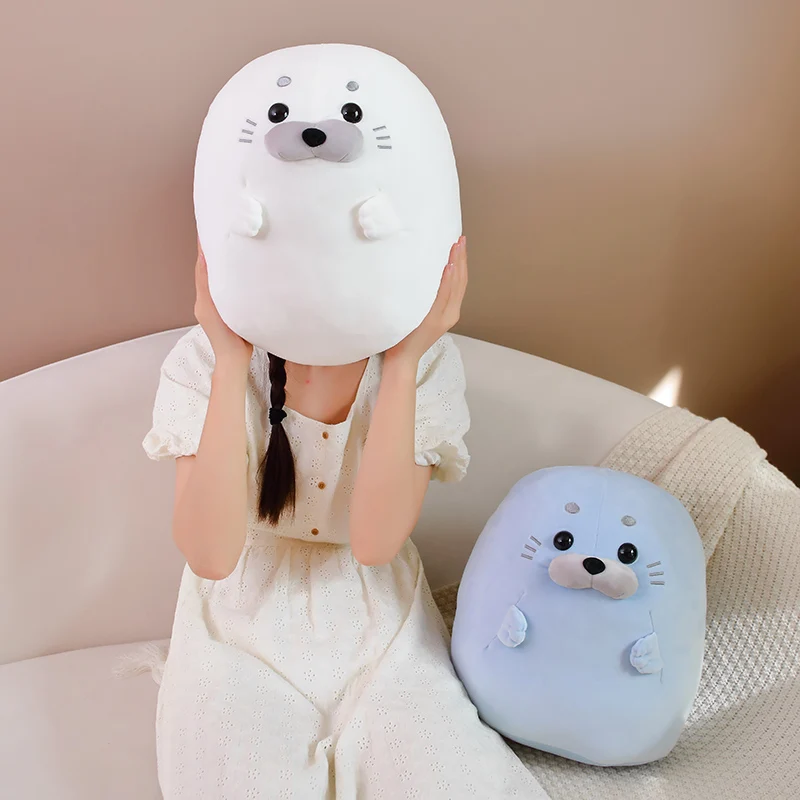 

30-40cm Kawaii Plump Seal Plush Toys Cute Stuffed Animal Soft Sea Lion Doll Sleep Pillow Lovely Novel Decor Gift For Children