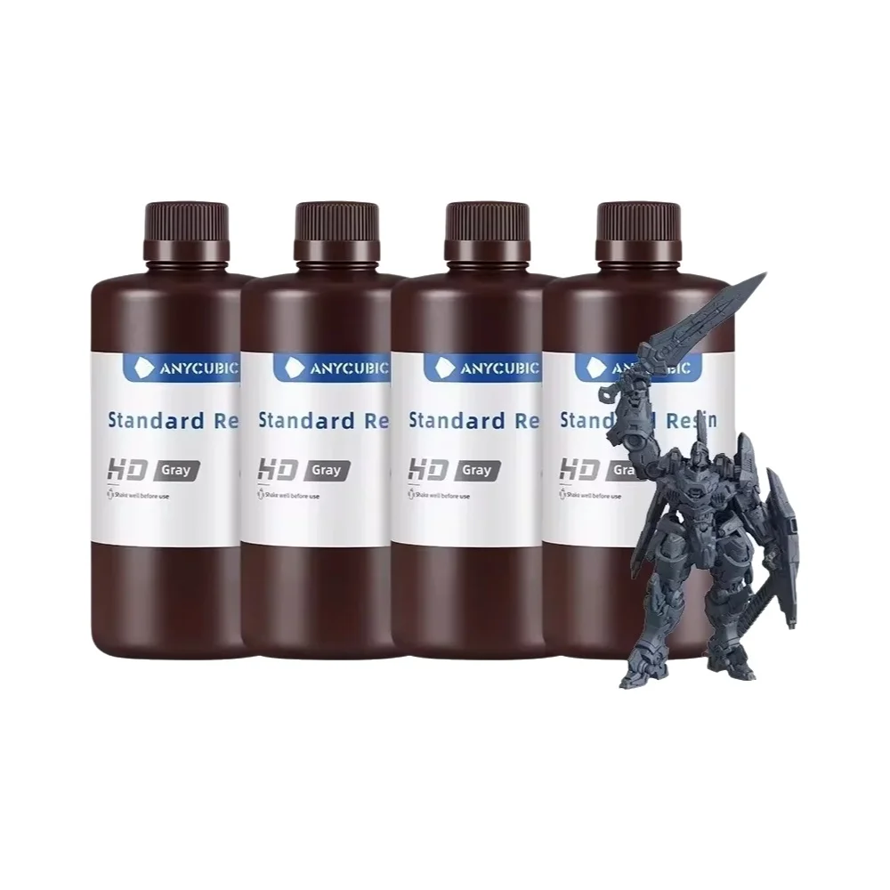 ANYCUBIC 4 sztuk/partia 405nm żywica UV do drukarki 3D LCD płynna żywica fotopolimerowa żywica do druku 3D aktualizacja 1kg — zdjęcie produktu 7