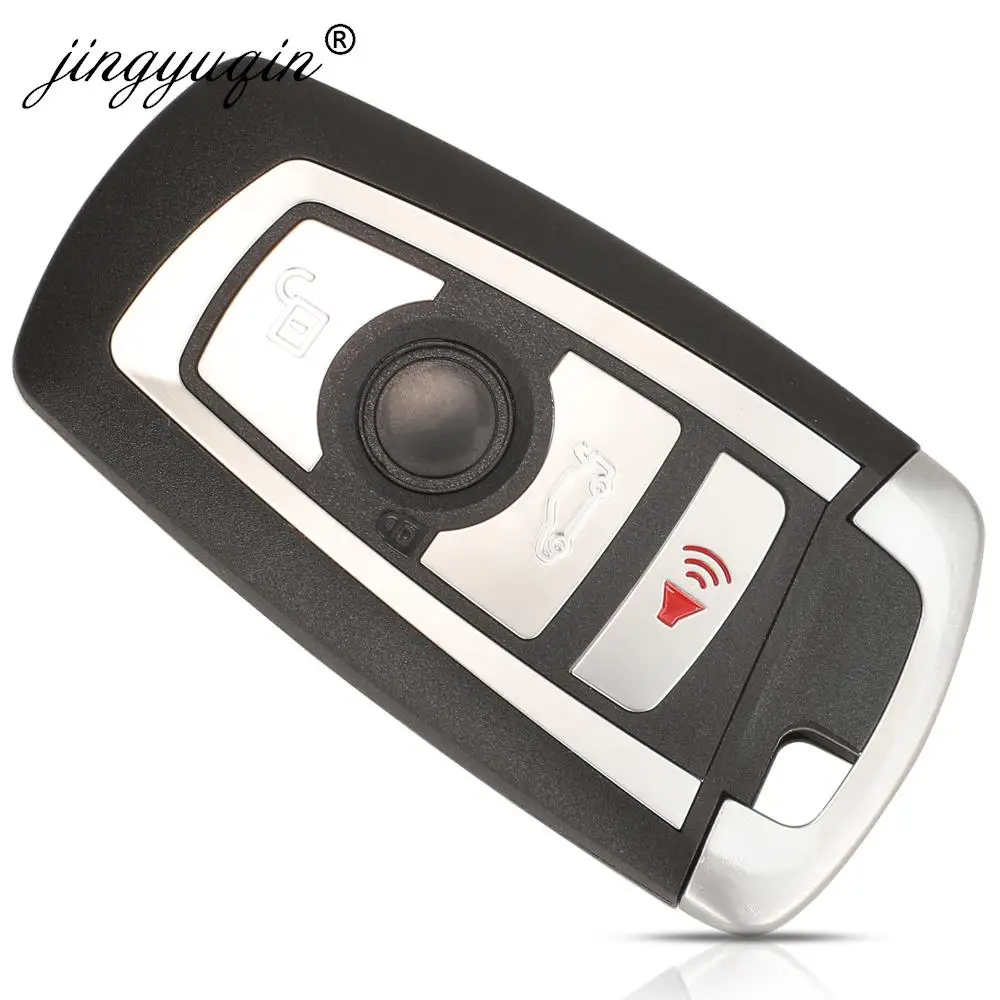 jinyuqin Smart Car Key Shell Cover Remote Keyless Case for BMW CAS4 F FEM 3 5 7 Series E90 E92 E93 X5 F10 F20 F30 F40 Panic FOB