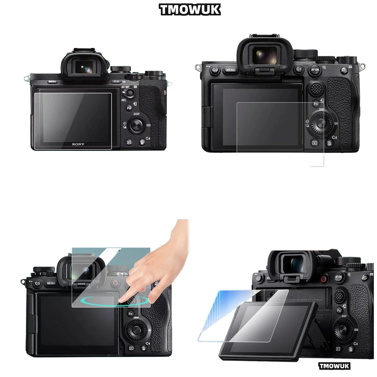 

For Sony FX3 FX30 ZV1 ZV1 - E10 A9 A9II - Smudge - Resistant 9H Tempered Glass Protector