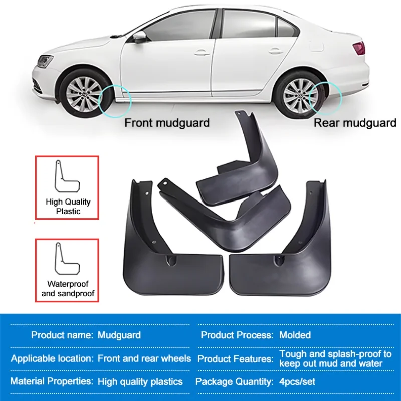 

4 PCS Mud Flaps For Deepal S7 S07 2023 2024 2025 Car Auto Mudflaps Splash Guards Front Rear Fender Mudguards Parts Accessories