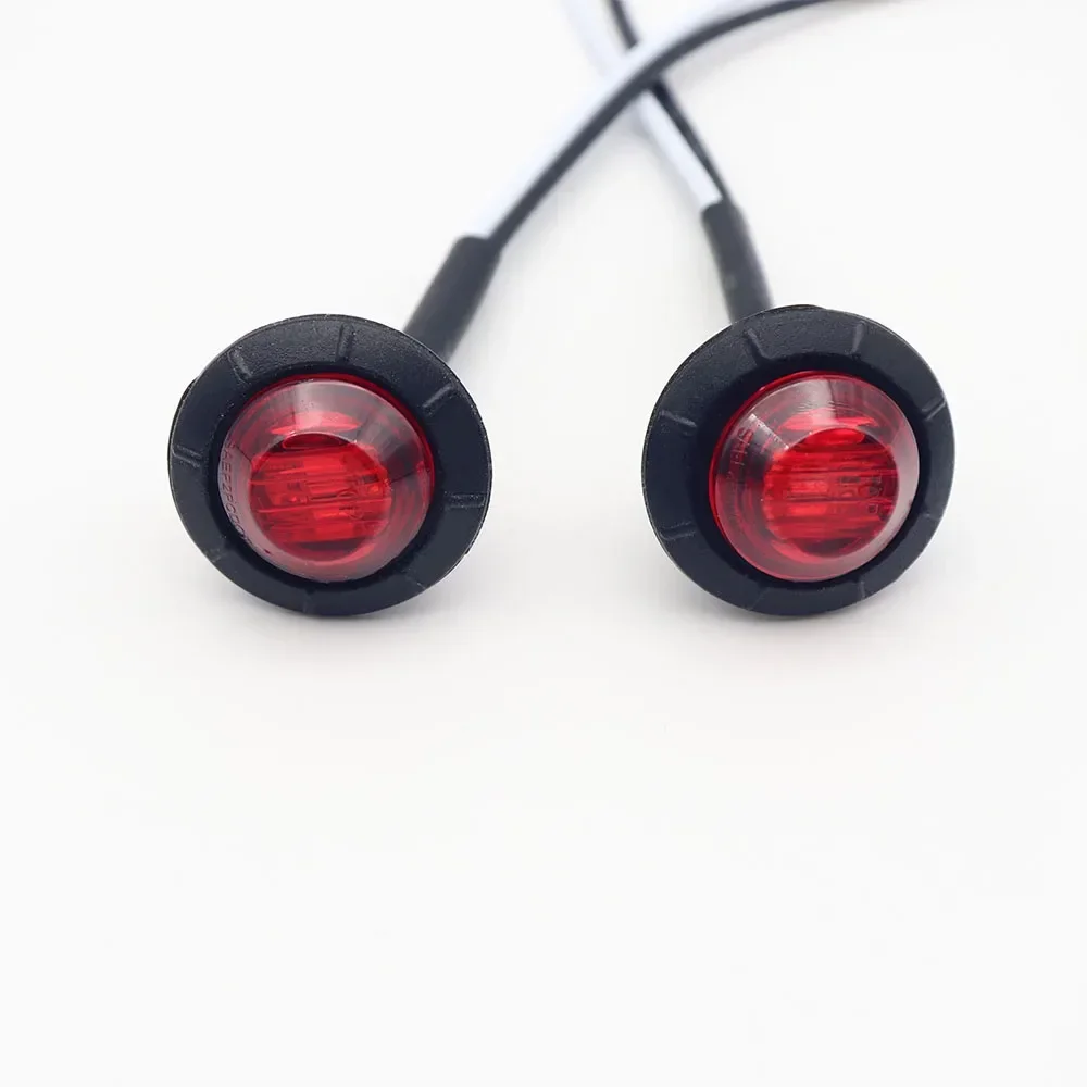 10pcs Waterproof 12V 3LED 3/4\