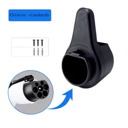 GBT Charger Holder, Tesla Cable Organizer, Wall Mount Ev Cable Holder Compatible with J1772 Tesla model chargers