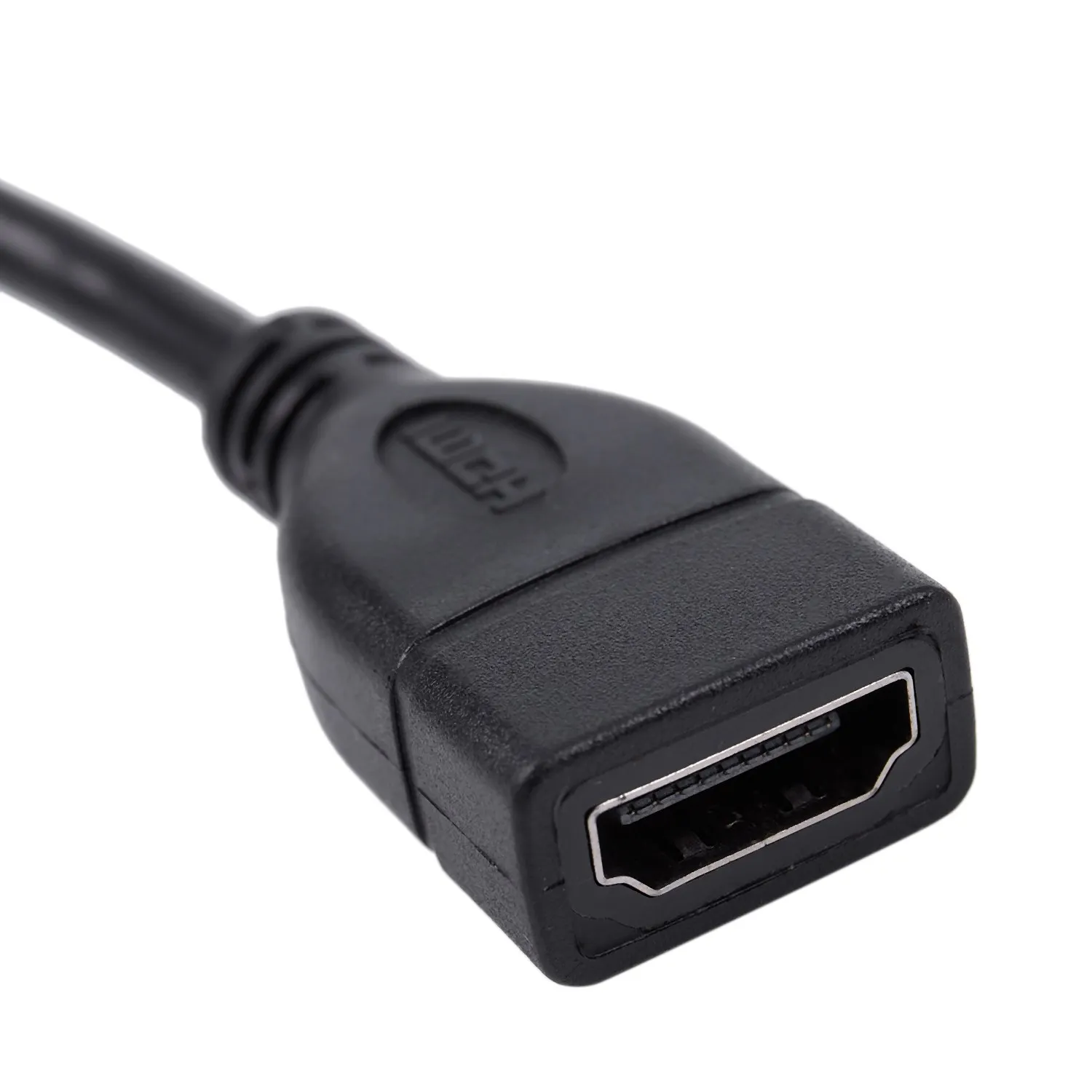 كابل موسع من الذكور إلى الإناث متوافق مع HDMI ، قصير ومريح لجوجل كروم الزهر ، عصا تلفزيون النار ، اتصال روكو