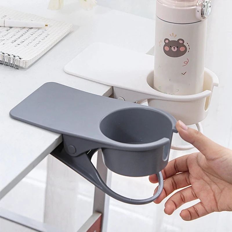 RISE-Cup Holder Table Side Water Cup Shelf Office Desktop Fixed Cup Holder Desk Stationery Pen Holder Storage Rack