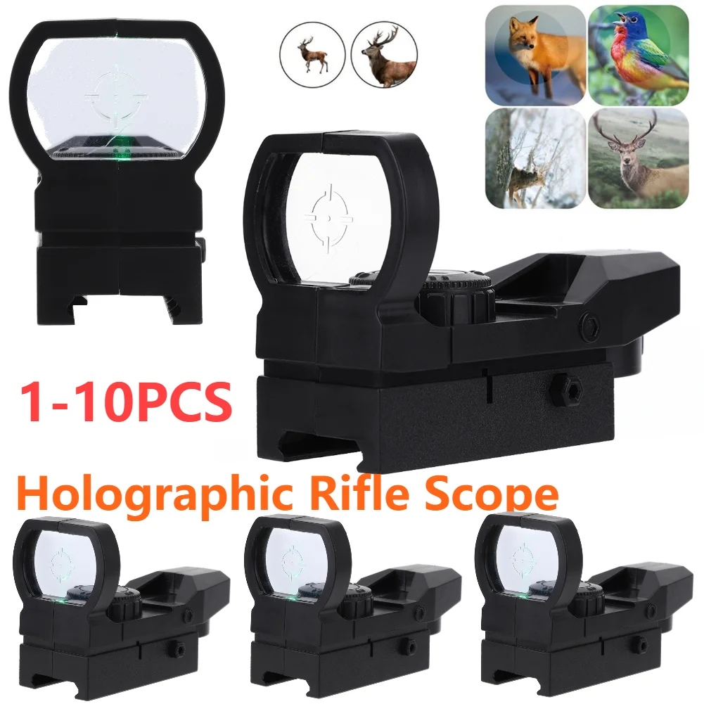 1-10 قطعة نطاق بندقية المجسم الأخضر نقطة البصر نطاق ريفلكس البصريات البصر مشاهد المدمجة ل 20 مللي متر السكك الحديدية جبل بنادق اكسسوارات #2