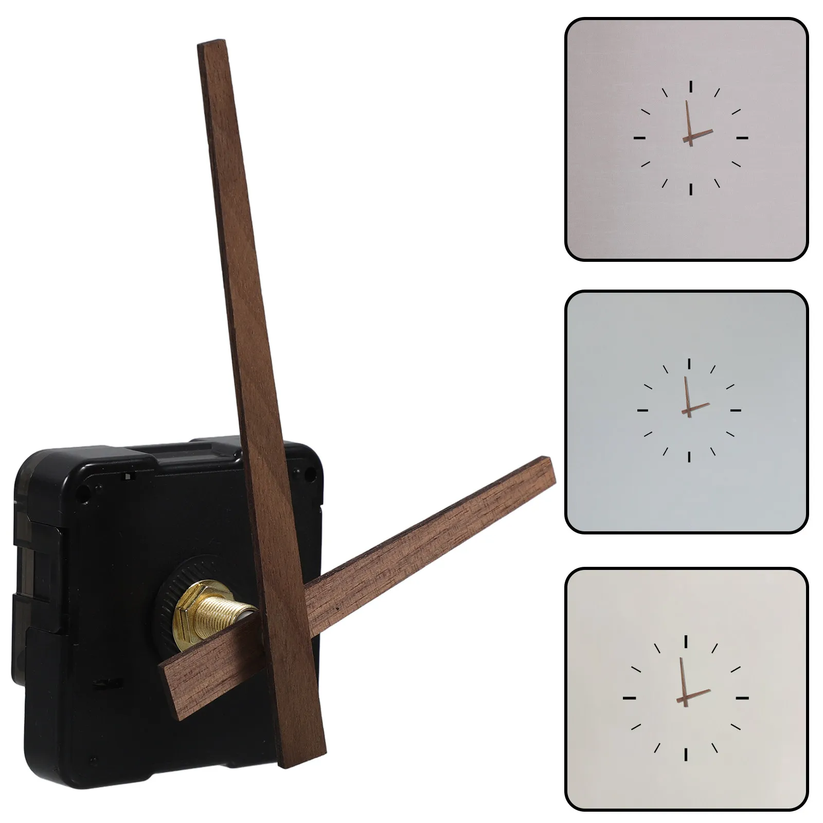 1Set Clock Movement Repair Kit DIY Wood Plastic Replacement Mechanism Parts for Wall Clock Office Bedroom Living Room