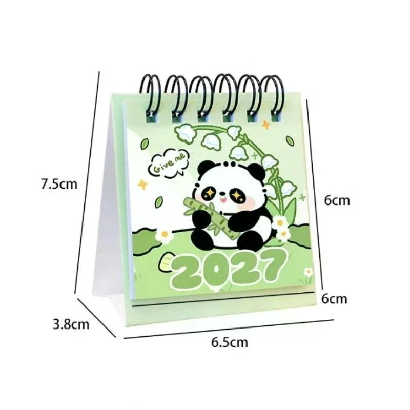 2027 Desk Calendar Mini Portable Travel Calendars: Home Office School Daily Schedule Planning Home Decor