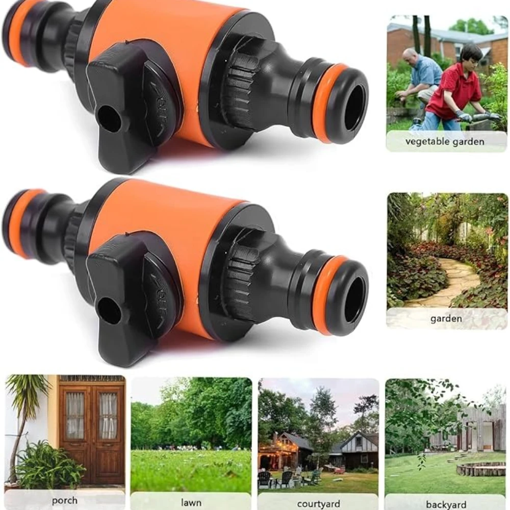 1-9Pcs Garden Hose Quick Connect Adapters Tap Shut Off Valve Fitting watering connector for Faucets Spray Guns Watering Systems