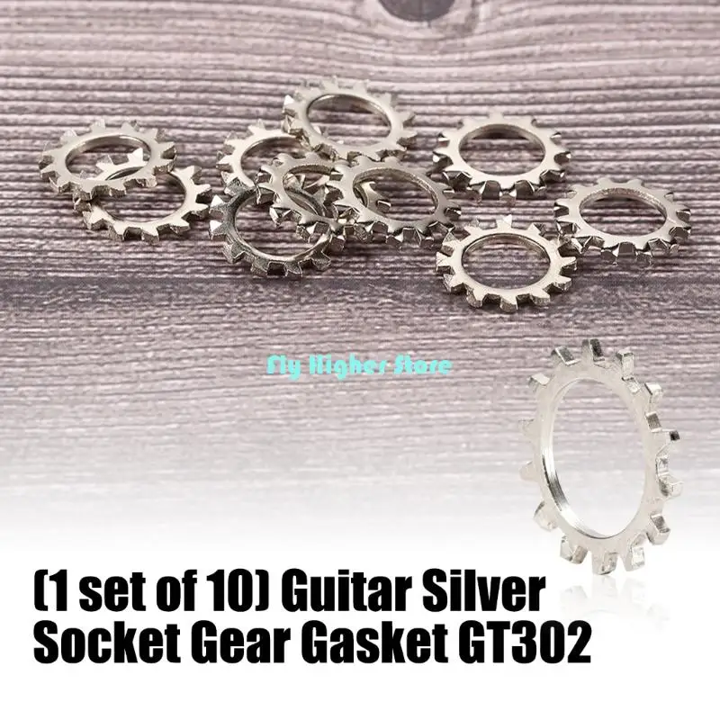 حزمة من 10 رافعات جيتار شديدة التحمل، أسنان مقاومة للانزلاق، تمنع الارتخاء، مقاومة للتآكل، سهلة التركيب #2