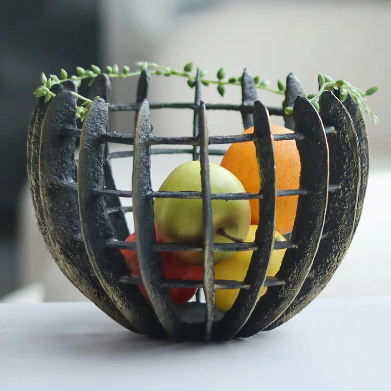 Nordic creative empty nest hollow fruit basket decorative utensils modern home living room dining table coffee table decorative