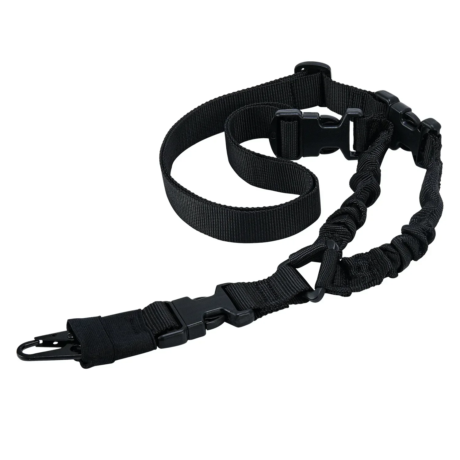 Imbracatura per pistola a punto singolo regolabile Bungee Rifle tracolla corda Sport all\'aria aperta accessori per la caccia cintura per reggette